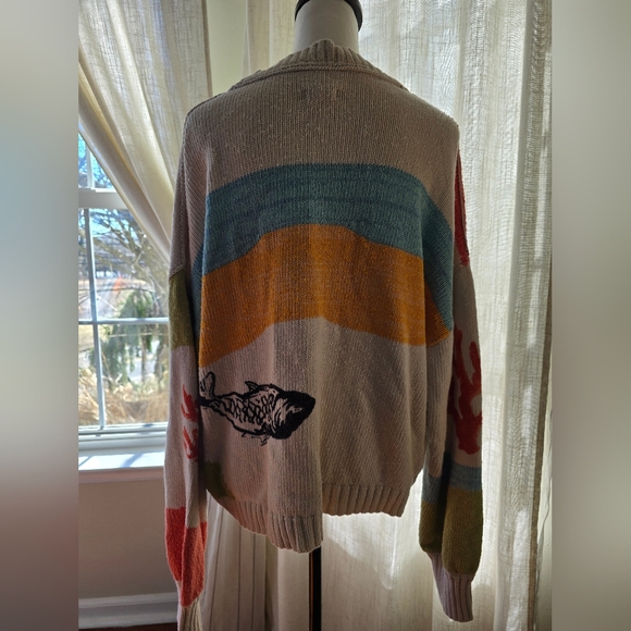 NWOT Pilcro by Anthropologie Icon Graphic Cardigan Sweater - Picture 9 of 15